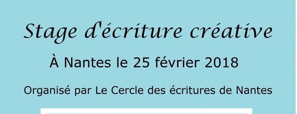 Stage d'écriture créative