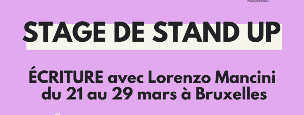 Stage d'écriture avec Lorenzo Mancini