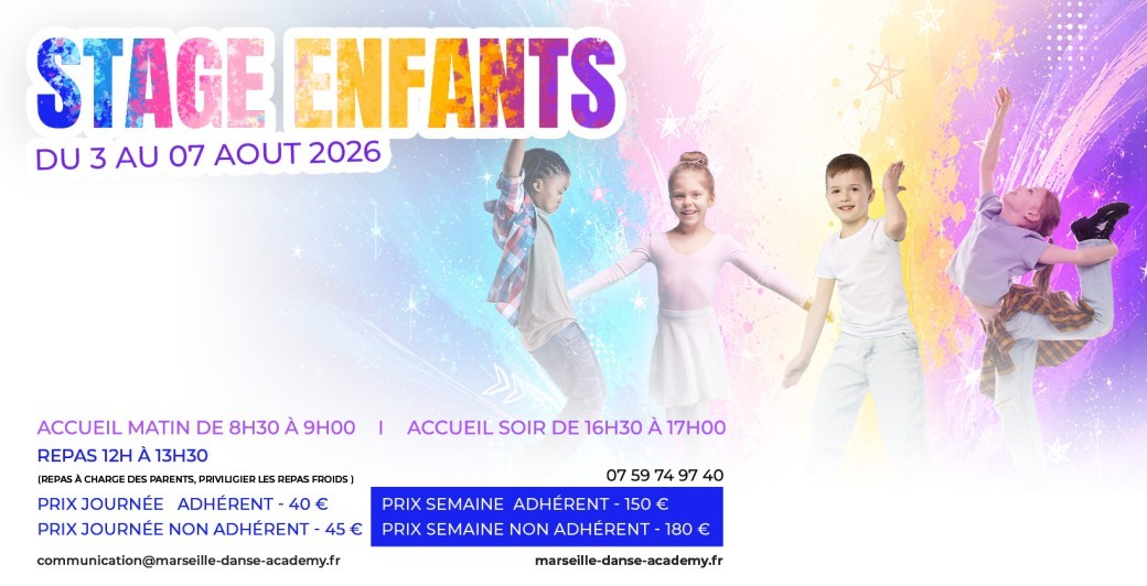 Stage enfants - Du 03 au 07 Août 2026