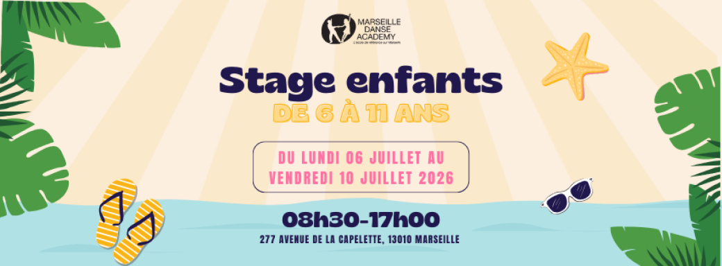 Stage enfants - Du 06 au 10 Juillet 2026