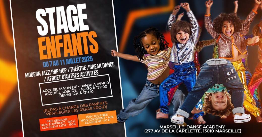 Stage enfants - Du 07 au 11 Juillet 2025