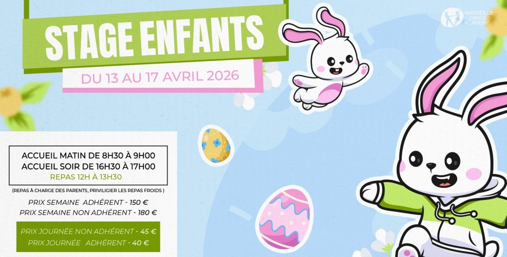 Stage enfants - Du 13 au 17 Avril 2026