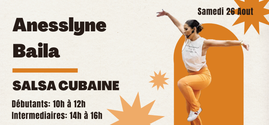 Stage été : Salsa Cubaine avec Anesslyne