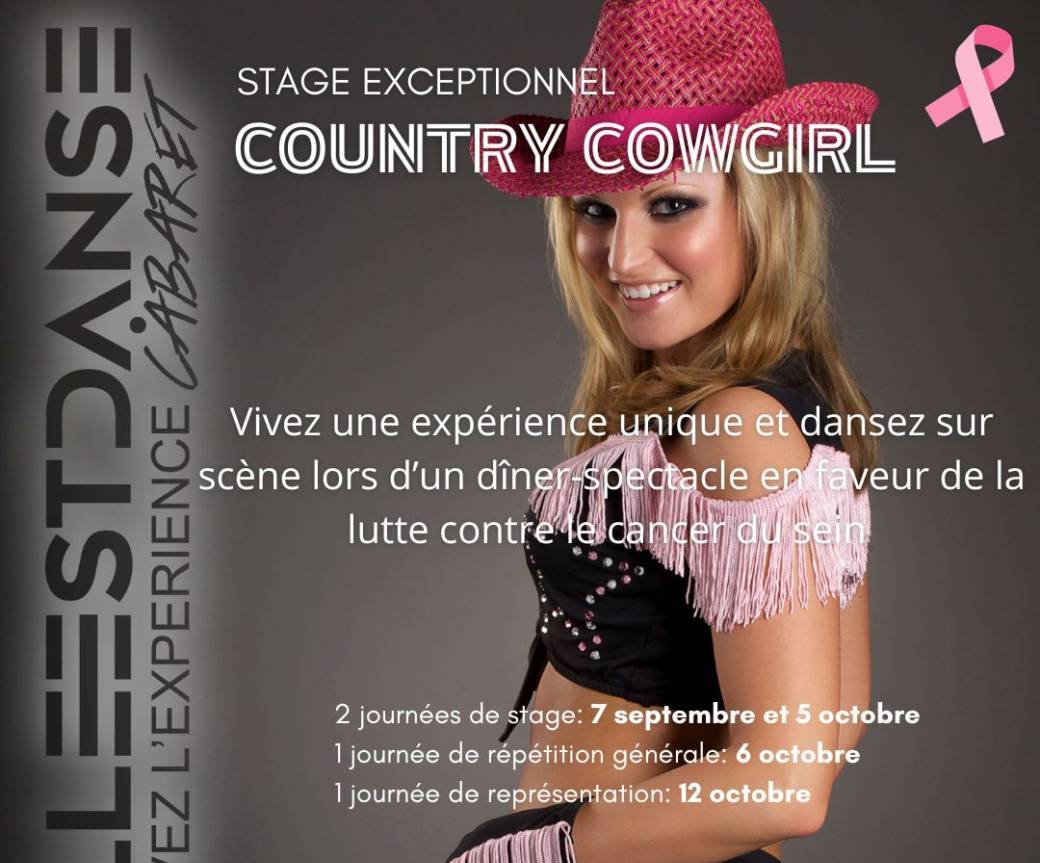 Stage EXCEPTIONNEL "Country Cowgirl" Octobre Rose