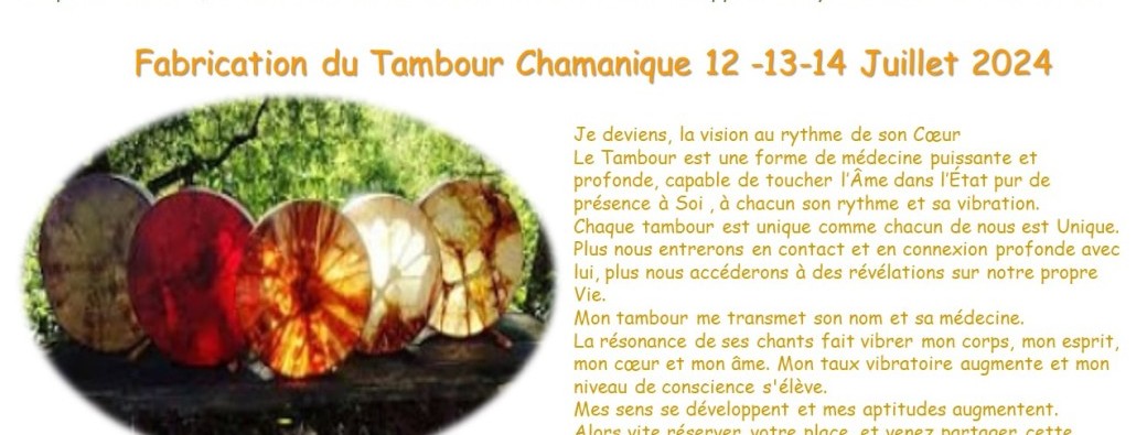 Stage Fabriquer son Tambour Chamanique