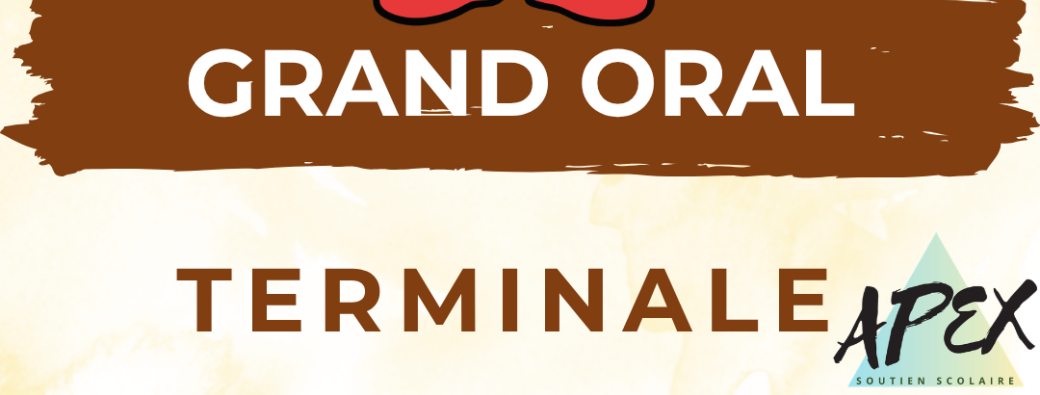 Stage Grand Oral TERMINALE TOUSSAINT