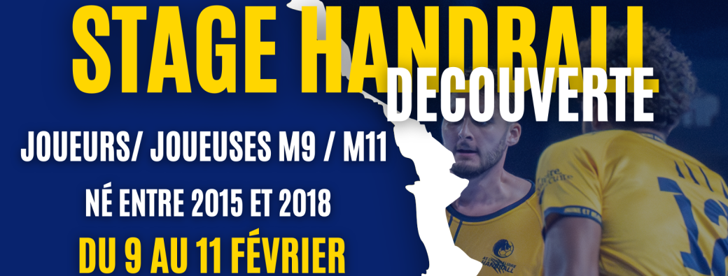 Stage Handball Découverte 2015 à 2018  (9 au 11 février)