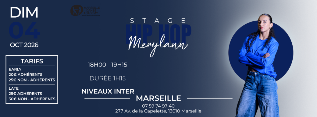 Stage : Hip Hop  avec Merylann