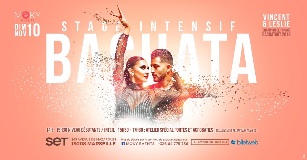 Stage Intensif de Bachata avec Vincent et Leslie - Champion de France Bachatart 2019