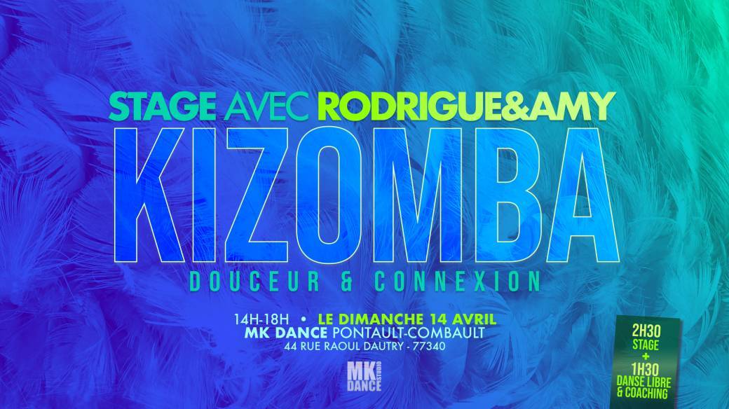 Stage KIZOMBA par Rodrigue & Amy - DOUCEUR - au MK Dance Pontault-Combault