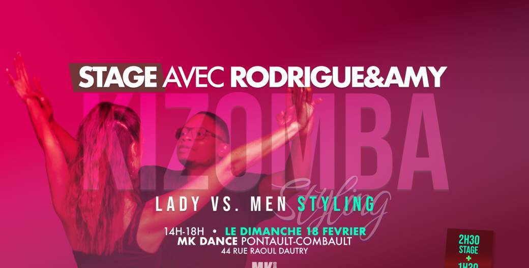 Stage KIZOMBA par Rodrigue & Amy - STYLING - au MK Dance Pontault-Combault