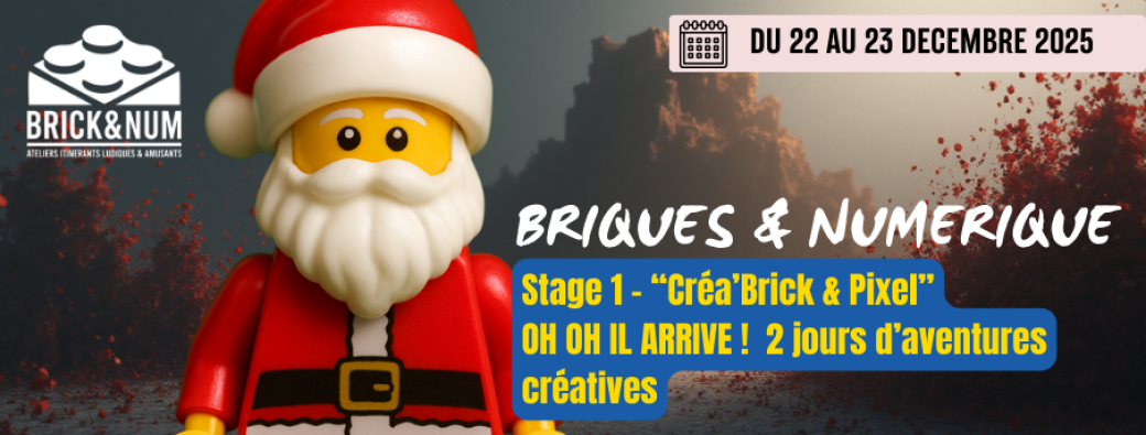 Stage Noël “Créa’Brick & Pixel” – Stage 1