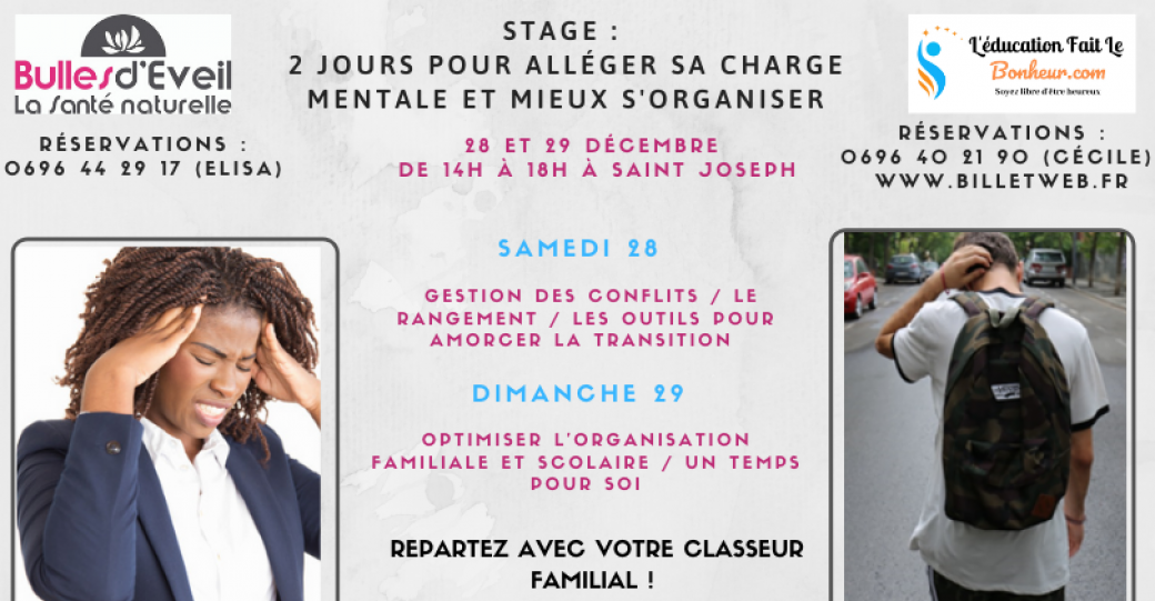 Stage parents organisés : 2 jours pour alléger sa charge mentale !