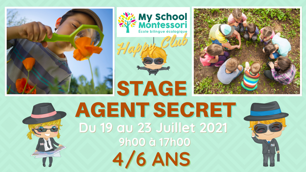 Stage Petit Agent Secret, 4/6 ans