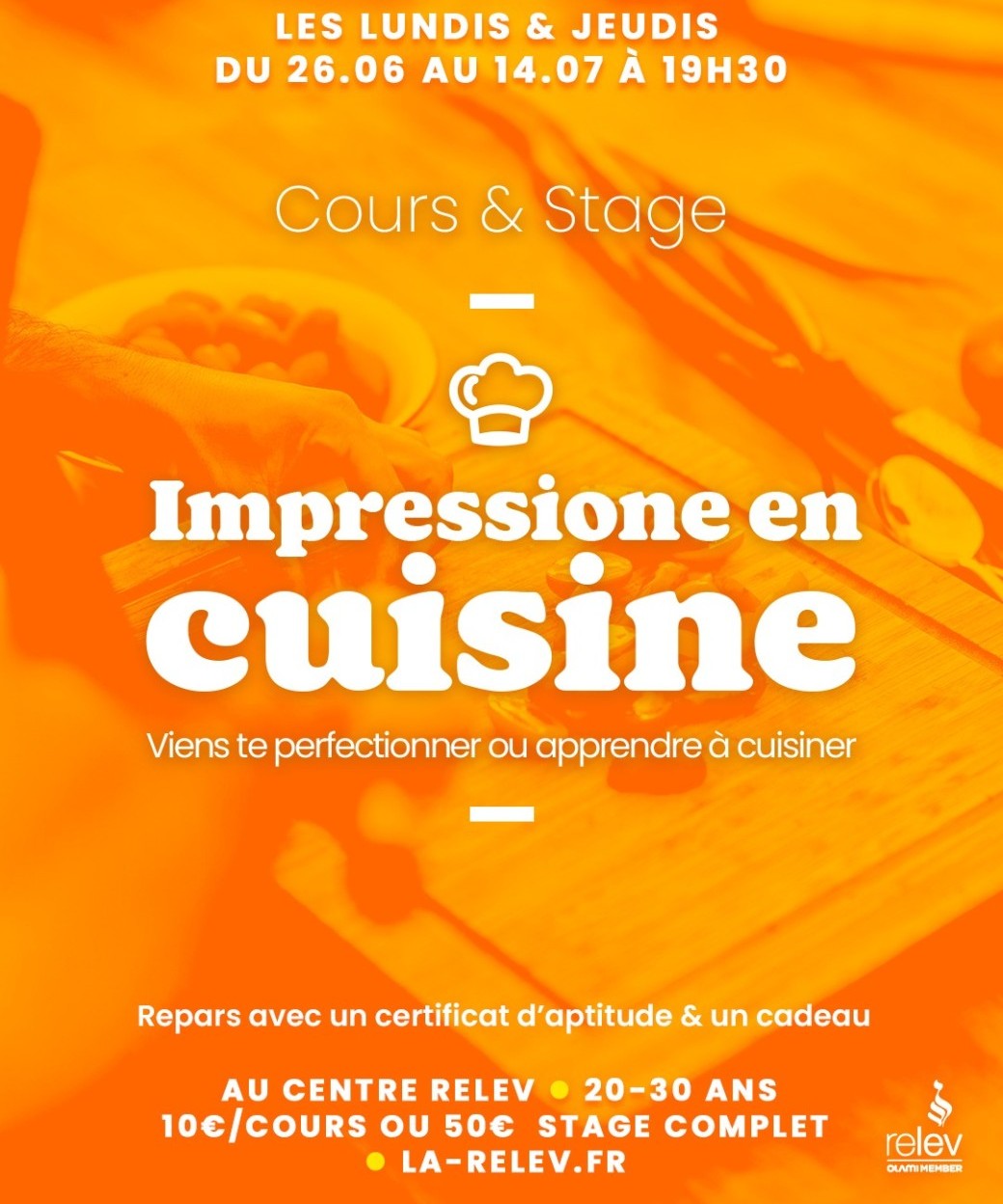 Stage pour impressionner en cuisine