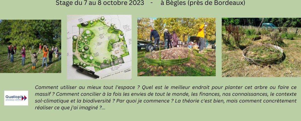 Stage : Conception d'un jardin écologique : du rêve à la réalisation & travail du bambou
