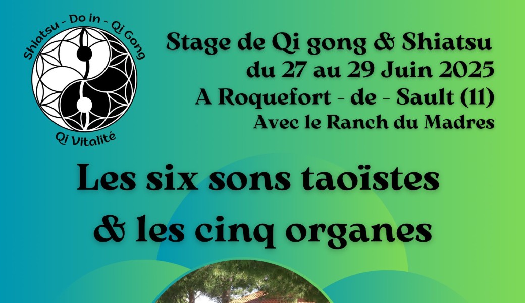 Stage Qi gong & Shiatsu : 6 sons et 5 organes 