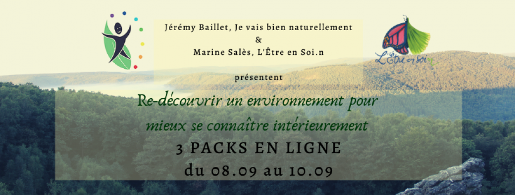 Stage "Re-découvrir un environnement pour mieux se connaître intérieurement" - en ligne Stage "Re-découvrir un environnement pour mieux se connaître intérieurement" - en ligne