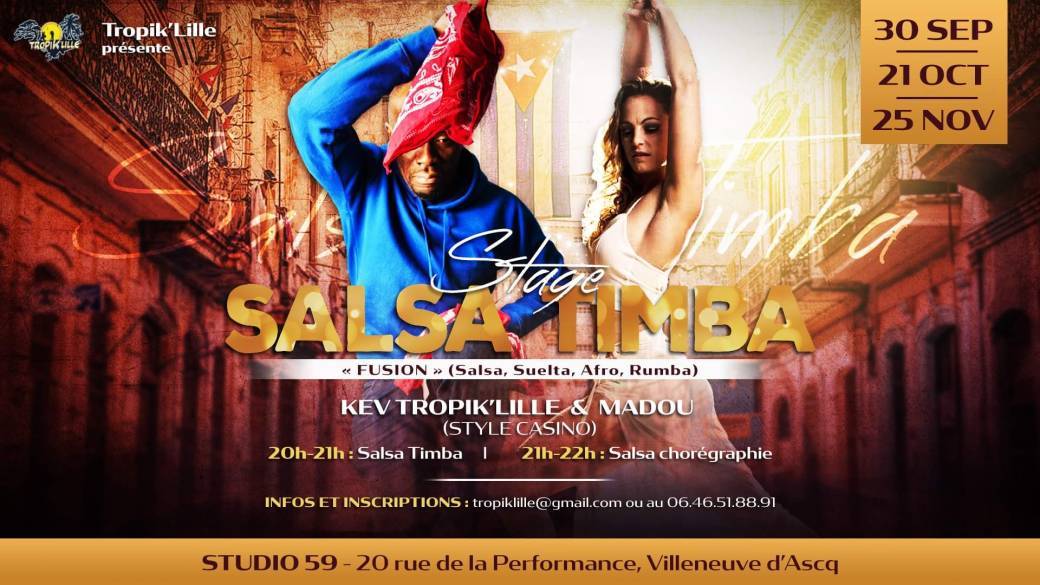 Tickets STAGE SALSA/TIMBA III Billetweb