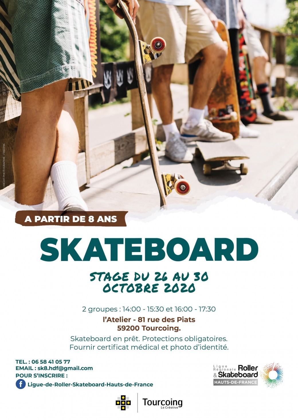 Stage Skateboard Toussaint Tourcoing (Groupe 2)