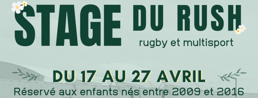 Stage Vacances Avril du Rugby Saint-Herblain