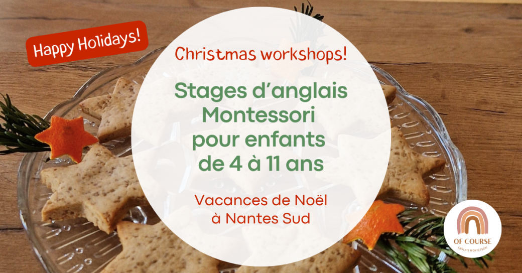 Stages d'anglais pour enfants de 4 à 11 ans à Nantes - décembre 2025 - Happy Holidays!