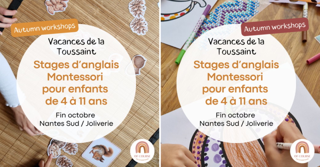 Stages d'anglais pour enfants à Nantes - Vacances de la Toussaint 2026