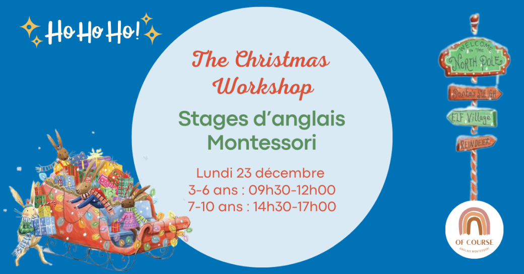 Stages d'anglais pour enfants de 3 à 10 ans à Nantes le 23 décembre 2024 - The Christmas workshop