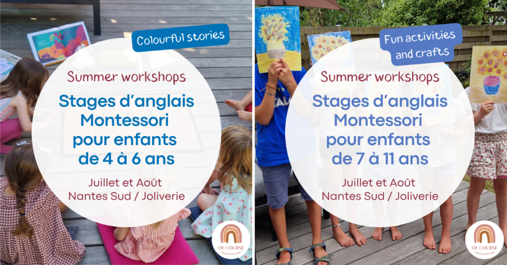 Stages d'anglais pour enfants de 4 à 11 ans à Nantes - Vacances d'été 2026