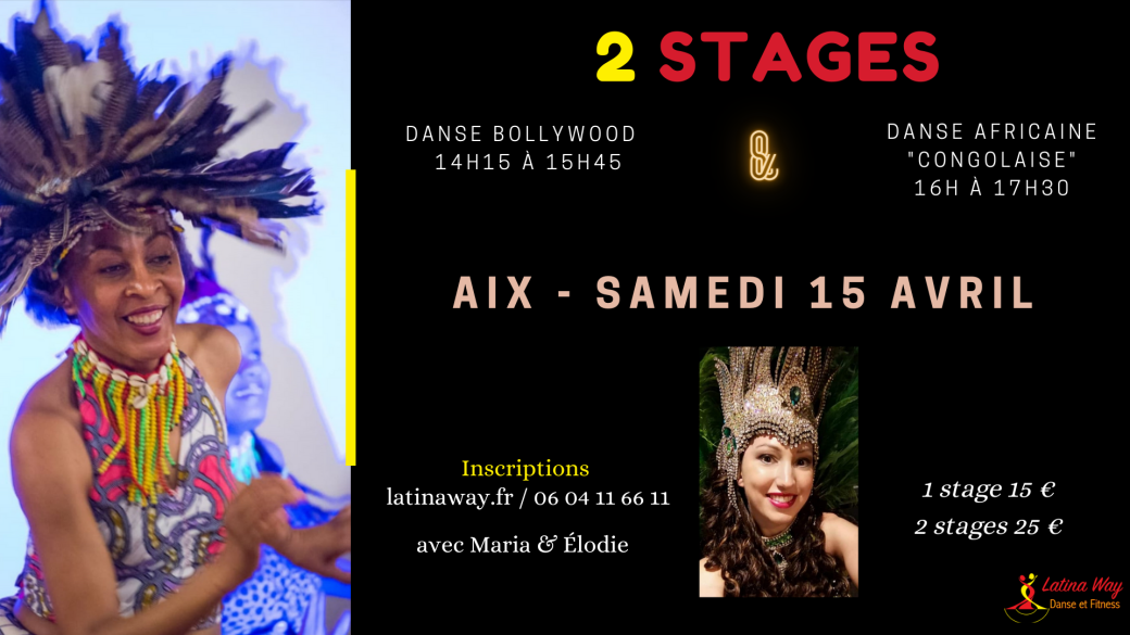 Stages Danses Africaines & Bollywood