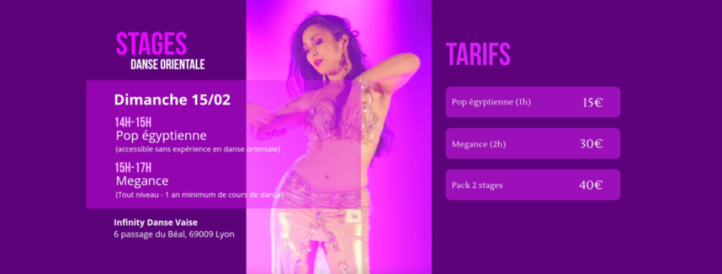 Stages de danse orientale - Février 2026