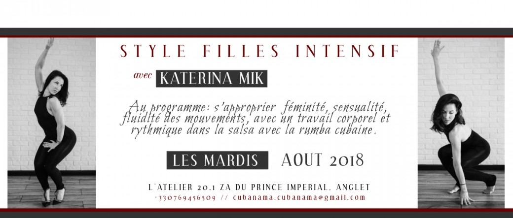 Stages de style filles Août 2018