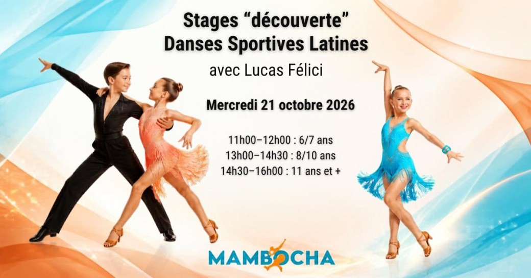 Stages découverte Danses Sportives Latines