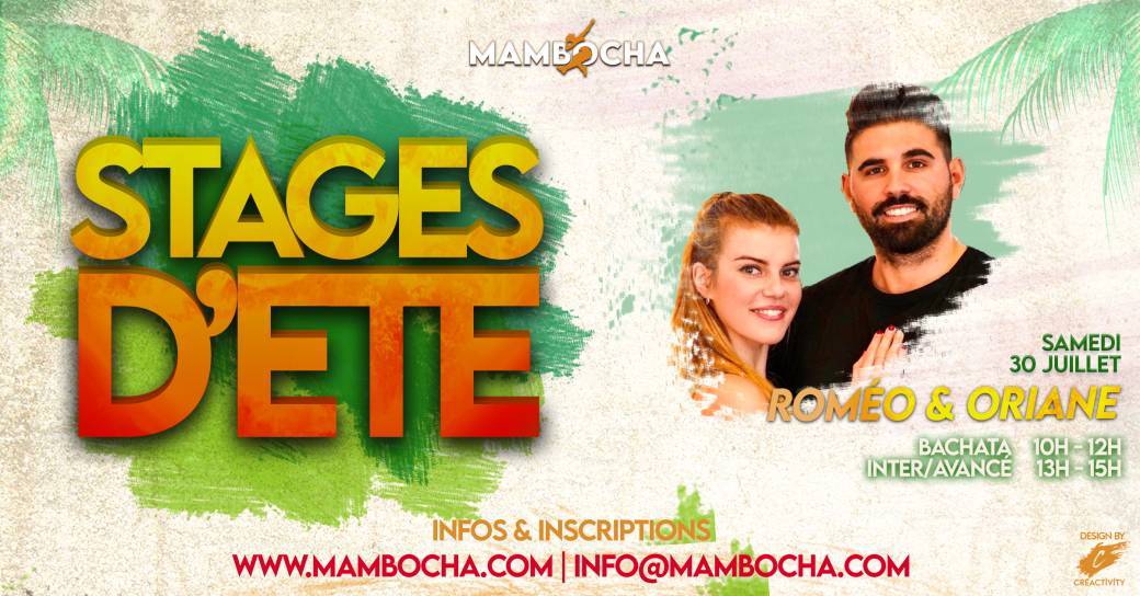 Stages d'été 2022 - Bachata - 30 Juillet