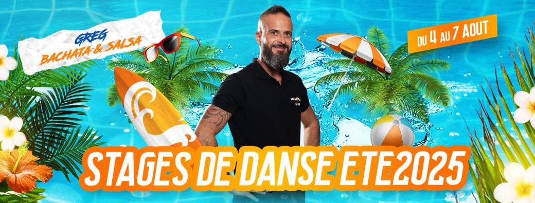 Stages d'été 2025 - Salsa et Bachata - 4 au 7 Août