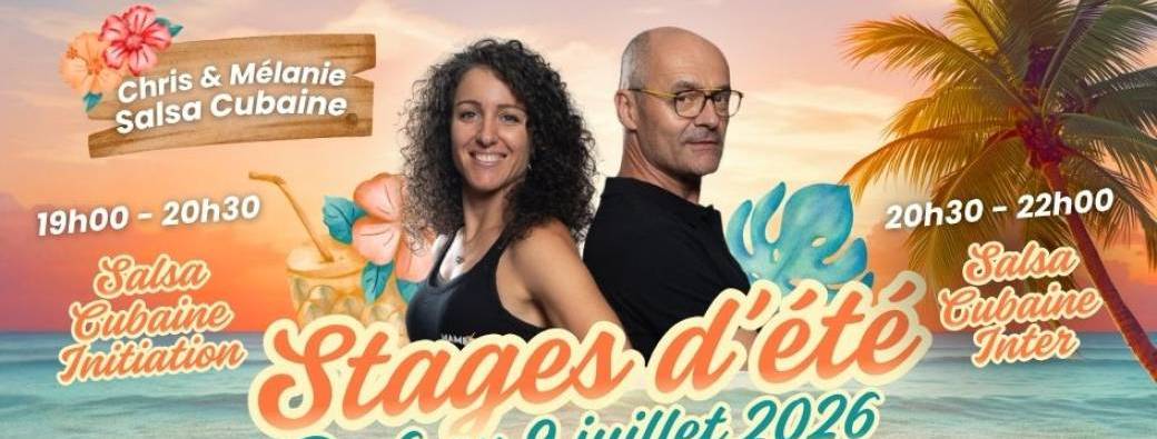 Stages d'été 2026 - Salsa Cubaine - 6 au 9 juillet