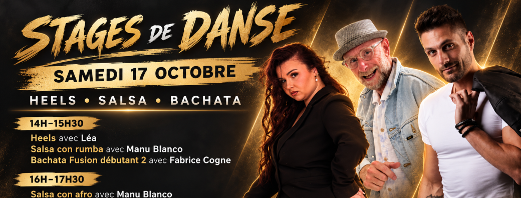 Stages de Heels - Salsa - Bachata du 17/10 