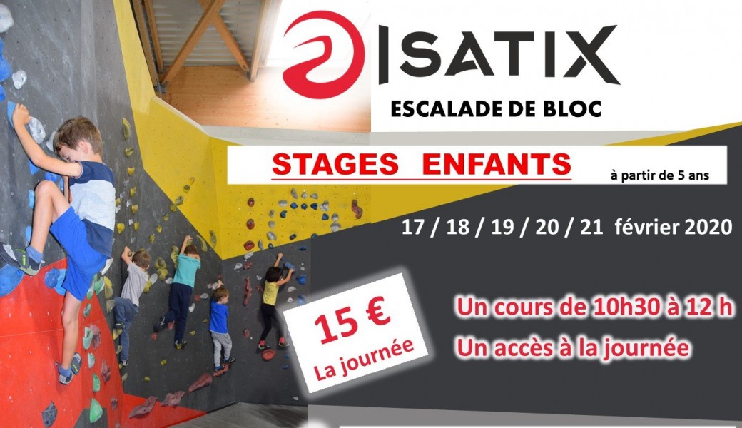 Stages Escalade fevrier 2020