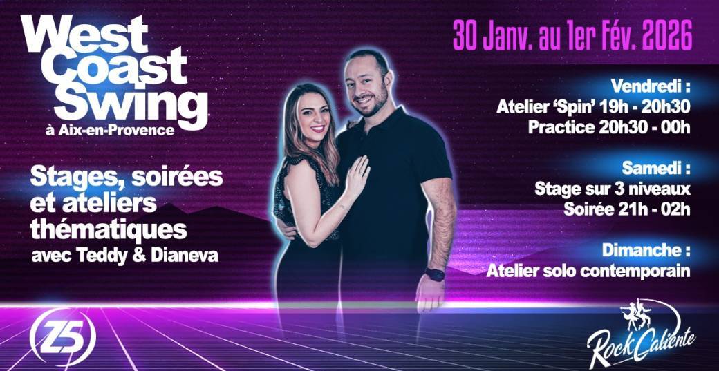 Stages intensifs & Soirée 100% West Coast Swing
