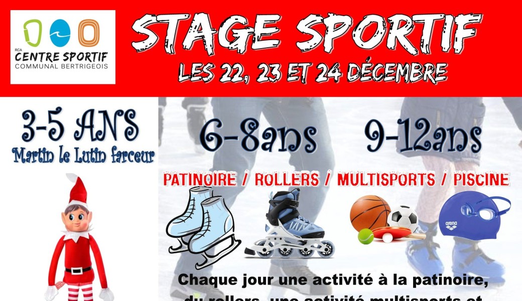 Stages Noel 2025 du 22 au 24 décembre