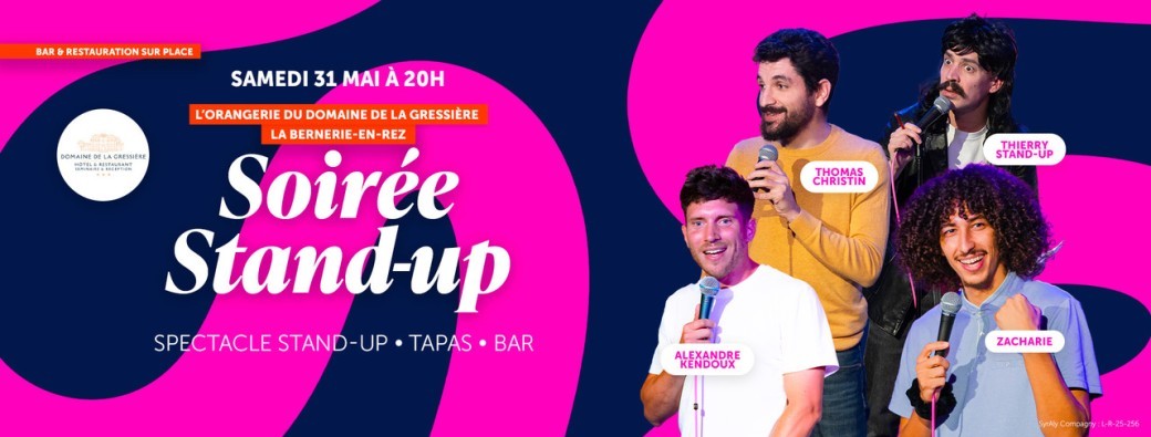 Soirée Stand-Up au Domaine de la Gressière 