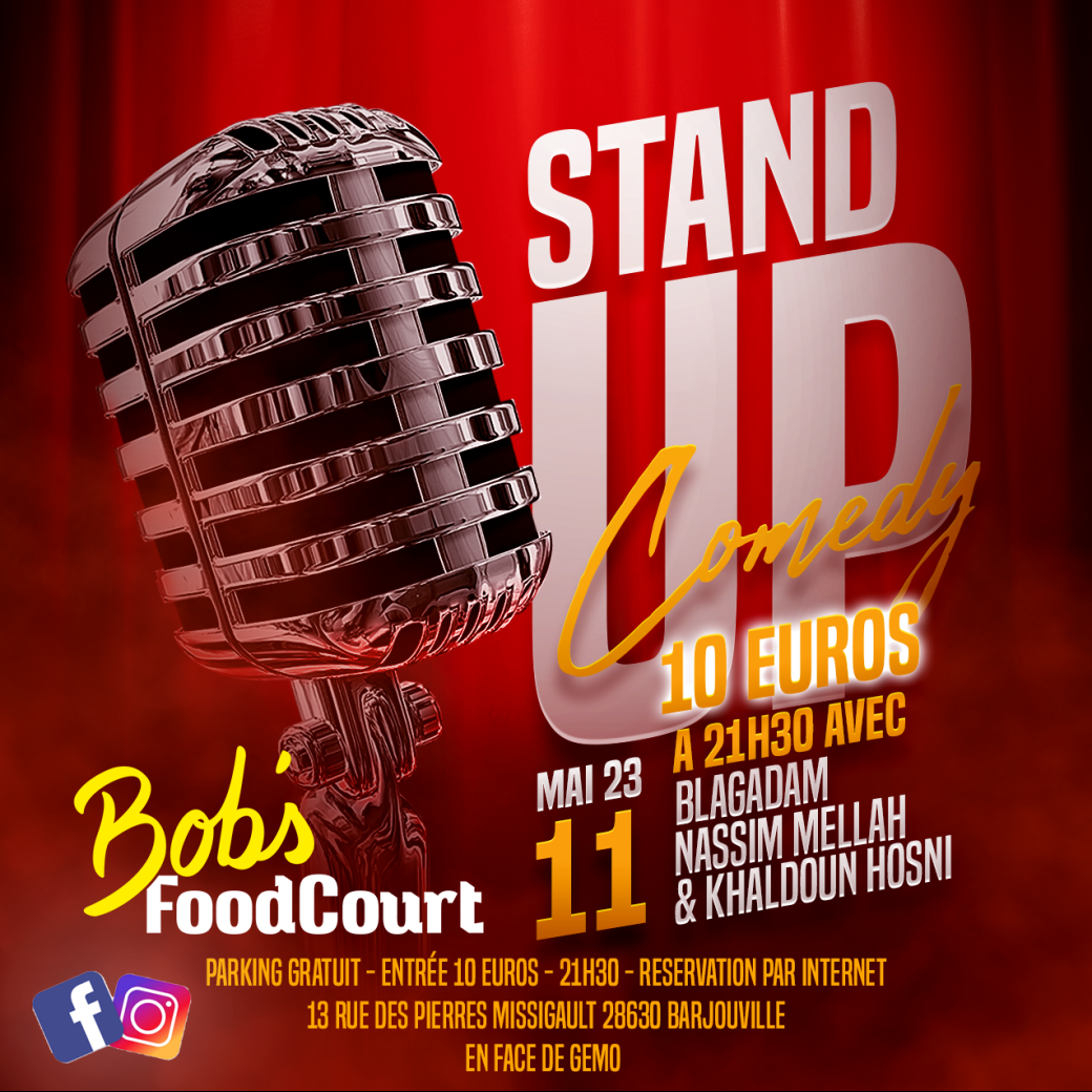 Stand Up - Bobs Comedy Club - BLAGADAM - NASSIM MELLAH - KHALDOUN HOSNI