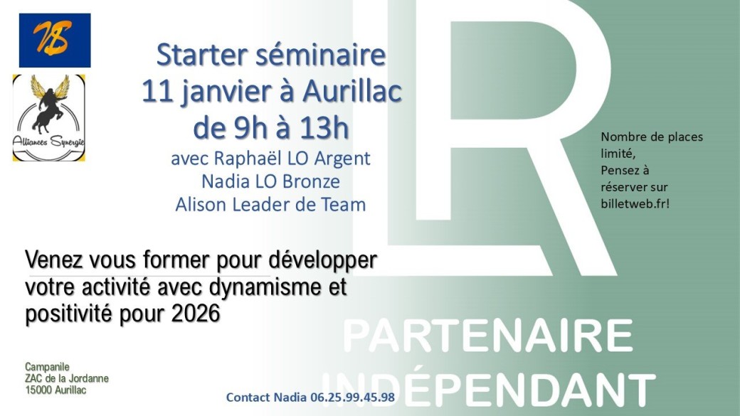 Starter séminaire AURILLAC