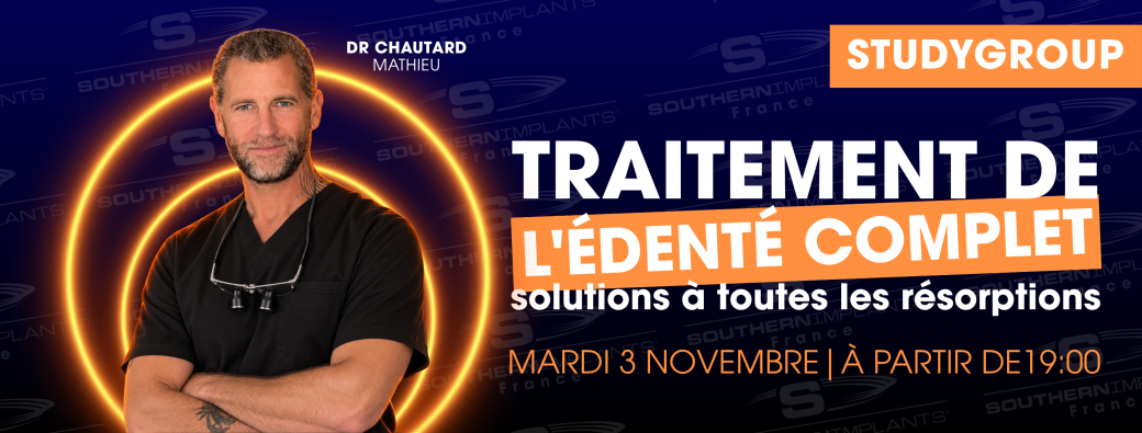 Study Group avec le Docteur Chautard - 03 novembre 2026 (La Ciotat)