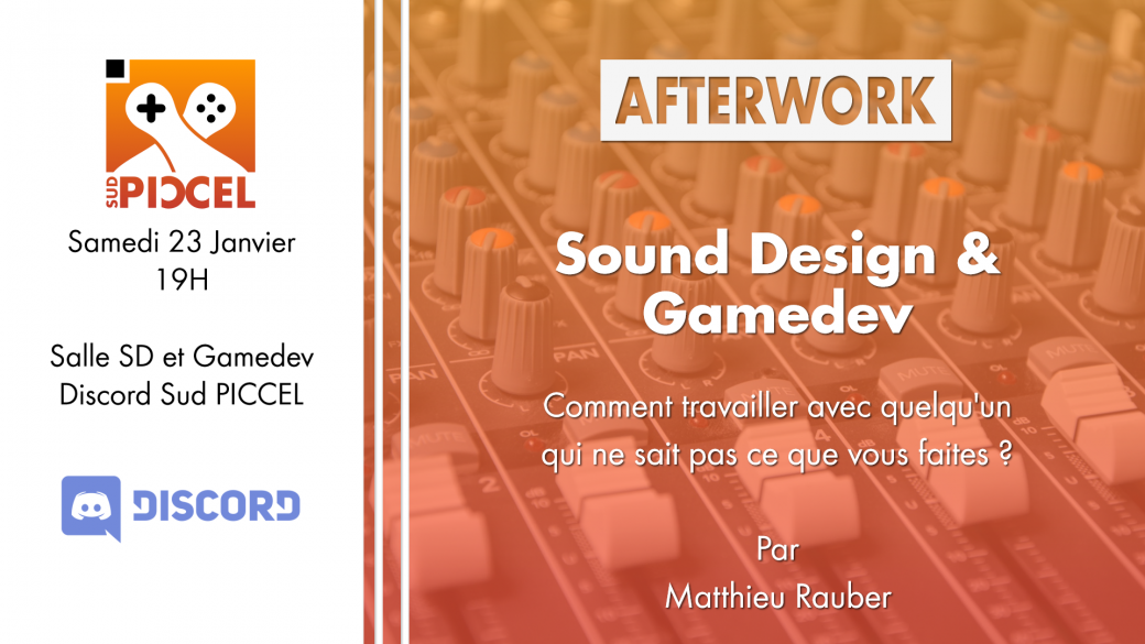 Sud PICCEL - Sound Design et Gamedev avec Matthieu Rauber