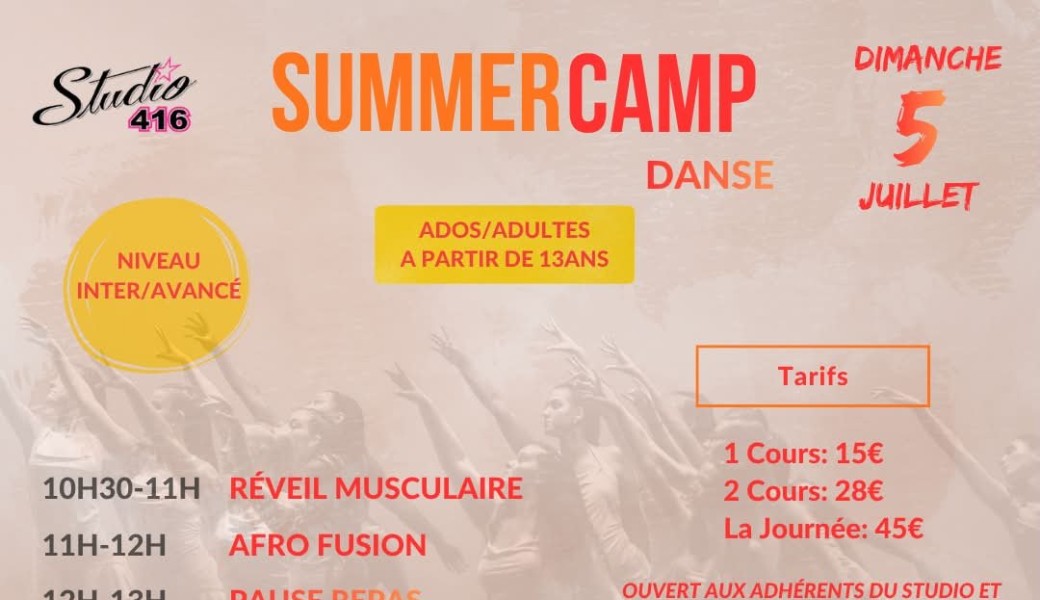 Summer camp danse