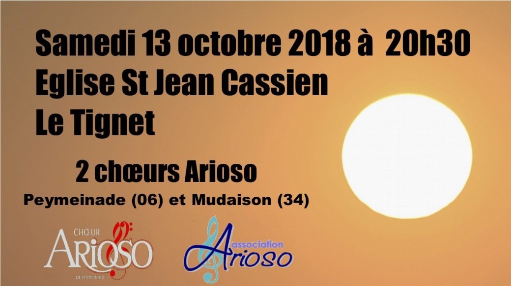 2 chœurs Arioso chantent la Sunrise Mass