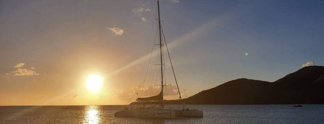 Sunset catamaran
