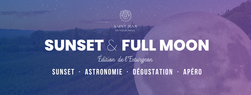 Sunset & Full Moon à Saint Jean