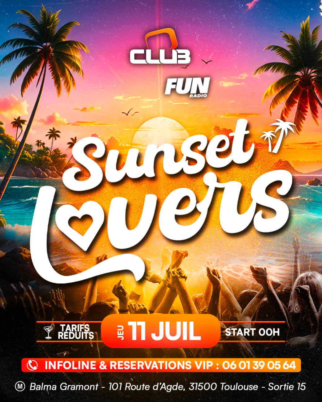 Sunset Lovers - Préventes Oclub